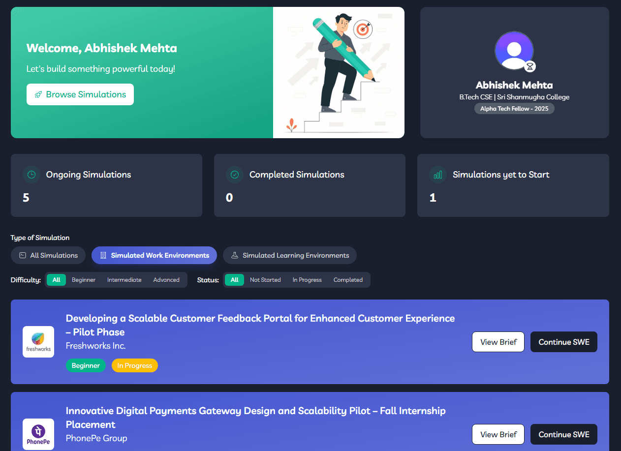 Student Dashboard